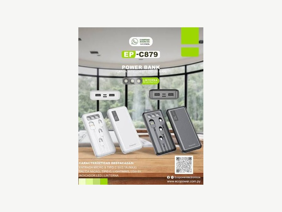 Ecopower Power Bank 12.000 mAh